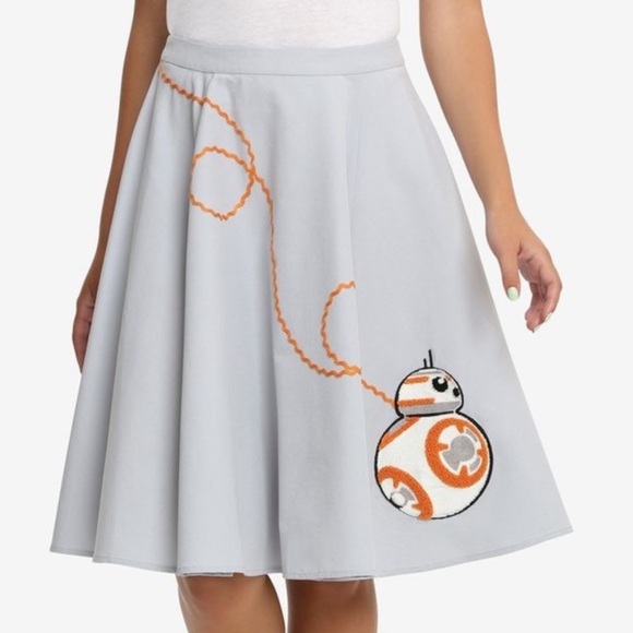 Her Universe Star Wars BB-8 Retro Swing Skirt Women’s Size XL elastic waist - Picture 1 of 12